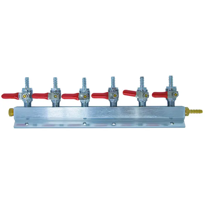 Manifold – Régua de distribuição CO2 de 6 vias - Image 2