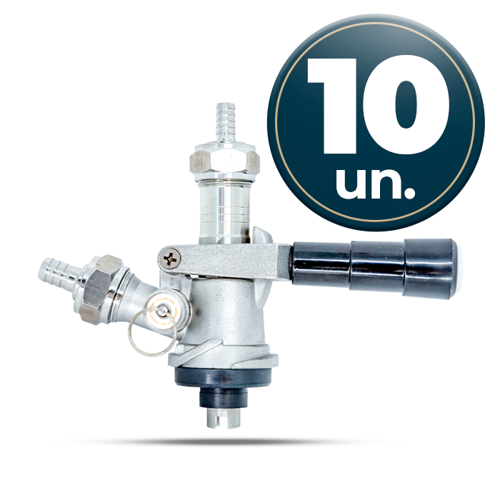 Kit com 10 válvulas extratoras em INOX